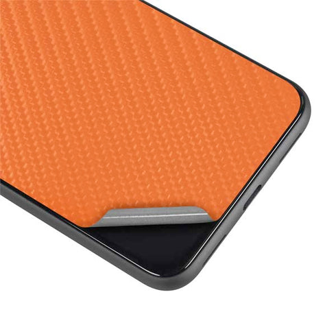 Orange Carbon Fiber Specialty Material Google Pixel 4 XL Skin